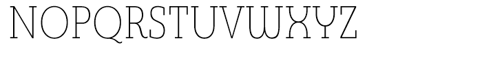 Madurai Slab Condensed Thin Font UPPERCASE