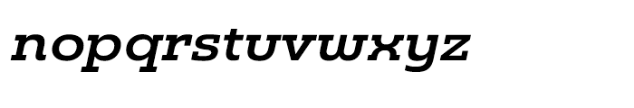 Madurai Slab Expanded Demi Italic Font LOWERCASE