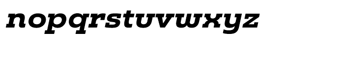 Madurai Slab Expanded Extra Bold Italic Font LOWERCASE