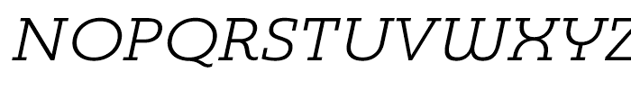 Madurai Slab Expanded Regular Italic Font UPPERCASE
