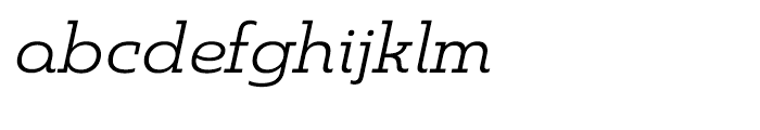 Madurai Slab Expanded Regular Italic Font LOWERCASE