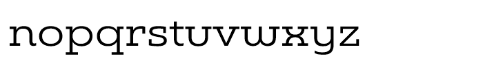 Madurai Slab Expanded Regular Font LOWERCASE