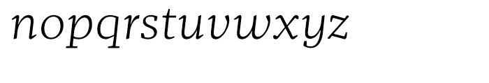 Mafra Light Italic Font LOWERCASE