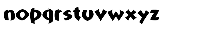 Mafuta Wide Font LOWERCASE