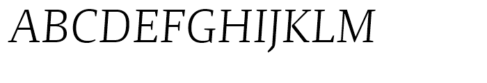 Maga Light Italic Font UPPERCASE