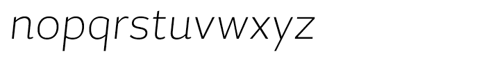 Magallanes Condensed ExtraLight Italic Font LOWERCASE