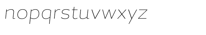 Magallanes UltraLight Italic Font LOWERCASE
