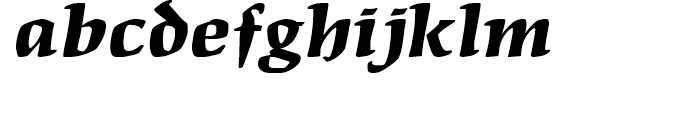 Maidenhead Black Italic Font LOWERCASE