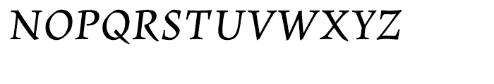 Maiola Greek Book Italic Font UPPERCASE