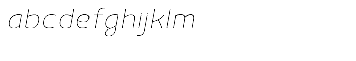 Mairy Thin Italic Font LOWERCASE