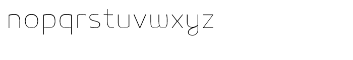 Mairy Thin Font LOWERCASE