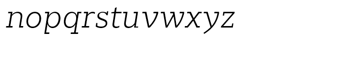 Majora Pro ExtraLight Italic Font LOWERCASE