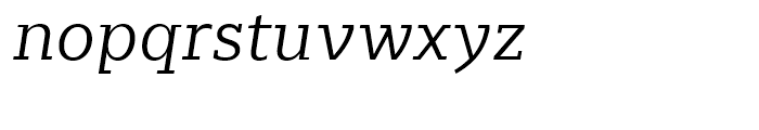 Majora Pro Light Italic Font LOWERCASE