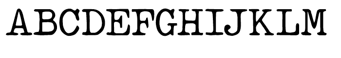 Makina Rough Regular Font UPPERCASE