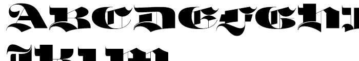 Mandinor Gothic Font UPPERCASE