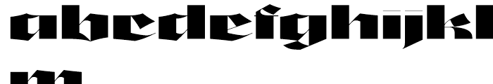 Mandinor Gothic Font LOWERCASE