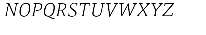 Mangan Nova ExtraLight Italic Font UPPERCASE