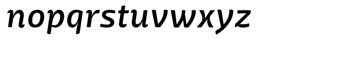 Mangerica Semi Bold Italic Font LOWERCASE