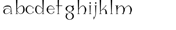 Manitu Regular Font LOWERCASE