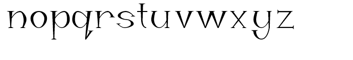 Manitu Regular Font LOWERCASE