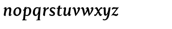 Mantika Book Bold Italic Font LOWERCASE