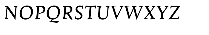 Mantika Book Italic Font UPPERCASE