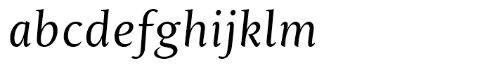 Mantika Book Italic Font LOWERCASE