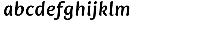 Mantika Sans Bold Italic Font LOWERCASE
