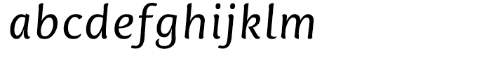 Mantika Sans Italic Font LOWERCASE