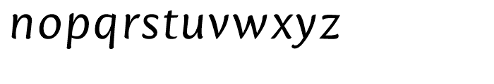 Mantika Sans Italic Font LOWERCASE