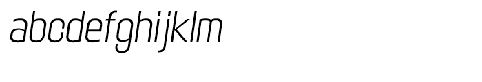 Maqui Light Italic Font LOWERCASE