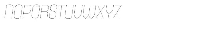 Maqui Ultra Light Italic Font UPPERCASE