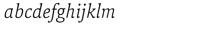 Marbach ExtraLight Italic Font LOWERCASE