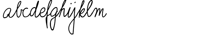 Marbo Handwriting Pro Regular Font LOWERCASE