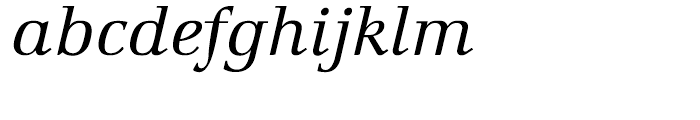 Marconi Book Italic Font LOWERCASE