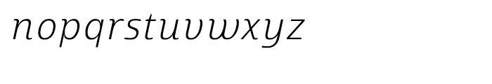 Marintas Light Italic Font LOWERCASE