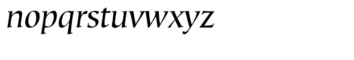 Mariposa Book Italic Font LOWERCASE