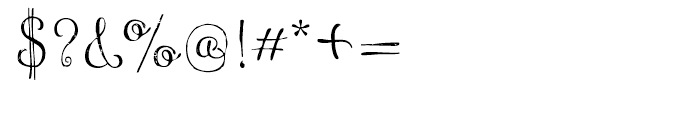 Maris Print Thin Font OTHER CHARS