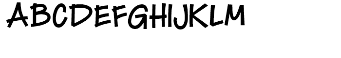 Marky Marker NF Regular Font LOWERCASE