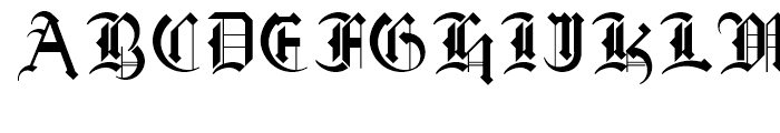 Marr Gothic Regular Font UPPERCASE
