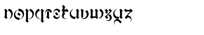Marr Gothic Regular Font LOWERCASE