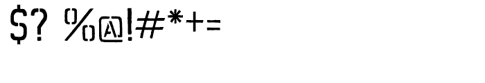 Marshrut Regular Font OTHER CHARS
