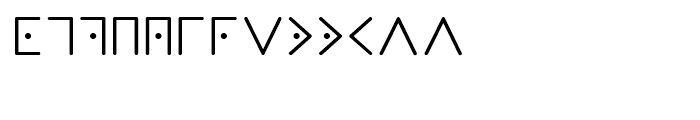 Masonic Writing Regular Font LOWERCASE