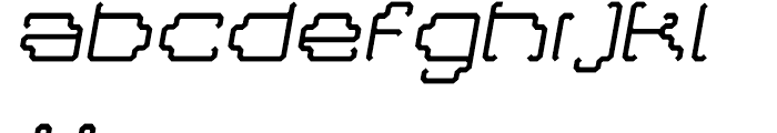 Masta Italic Font LOWERCASE