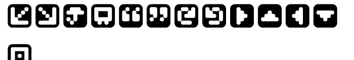Mastertext Symbols One Font LOWERCASE