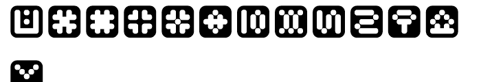 Mastertext Symbols Two Font LOWERCASE