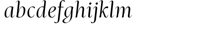Mastro SubHead Book Italic Font LOWERCASE