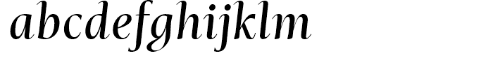Mastro SubHead Medium Italic Font LOWERCASE