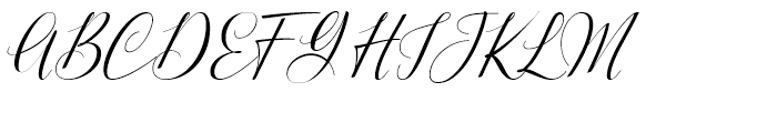 Mathylda Script Regular Font UPPERCASE