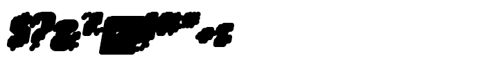 Matica Supernormal Oblique Drop Font OTHER CHARS